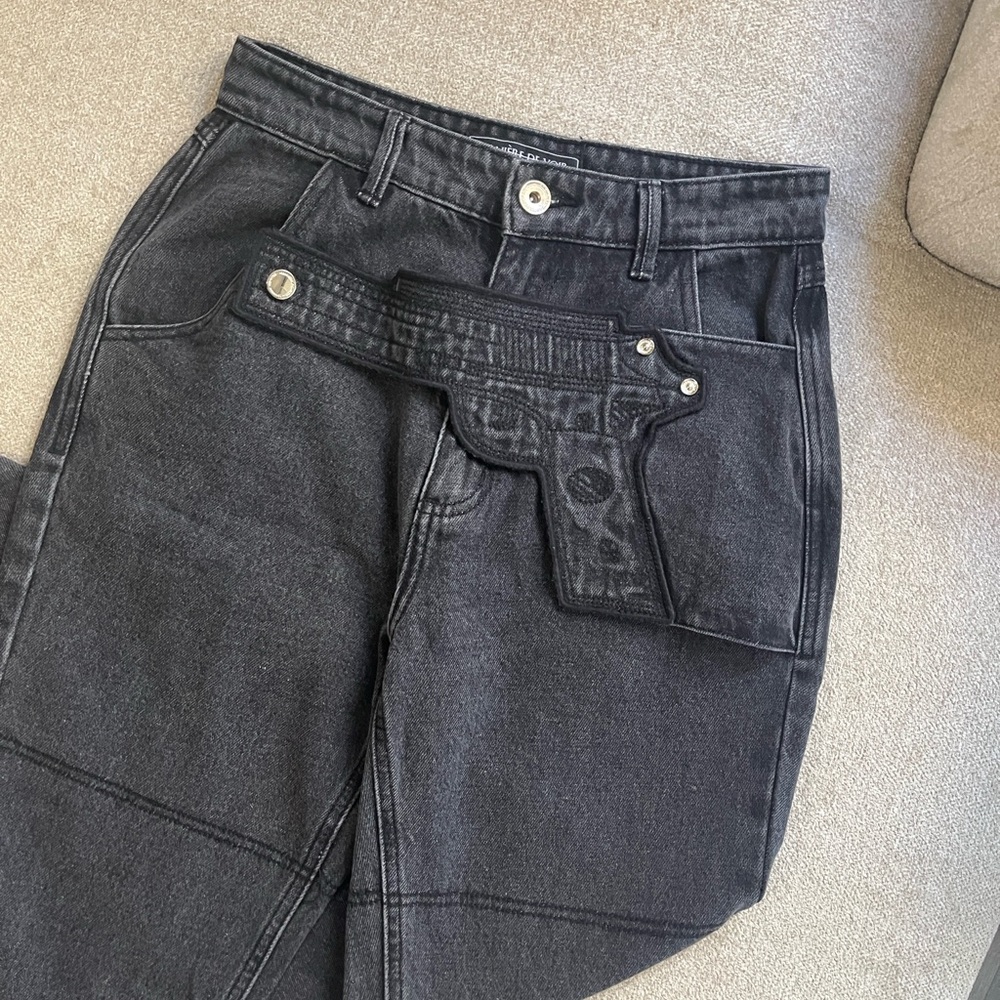 Maniere De Voir Black Pistol Jeans UK6/ US 4 - Picture 6 of 14